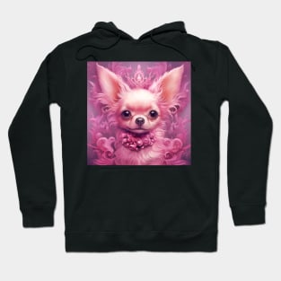 Abstract White Chihuahua Hoodie